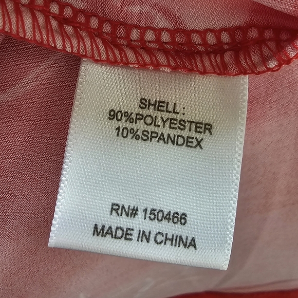 MARKET & SPRUCE Hellena Faux Wrap Red and White Knit Maxi Dress - Picture 6 of 10